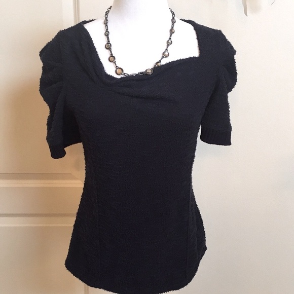 - NWOT --anthropologie navy top - Picture 1 of 5